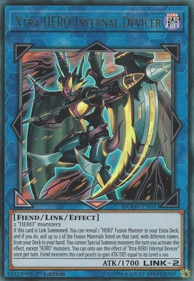 Xtra HERO Infernal Devicer [DUOV-EN013] Ultra Rare | RetroPlay Games