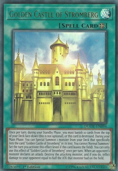 Golden Castle of Stromberg [DUOV-EN094] Ultra Rare | RetroPlay Games