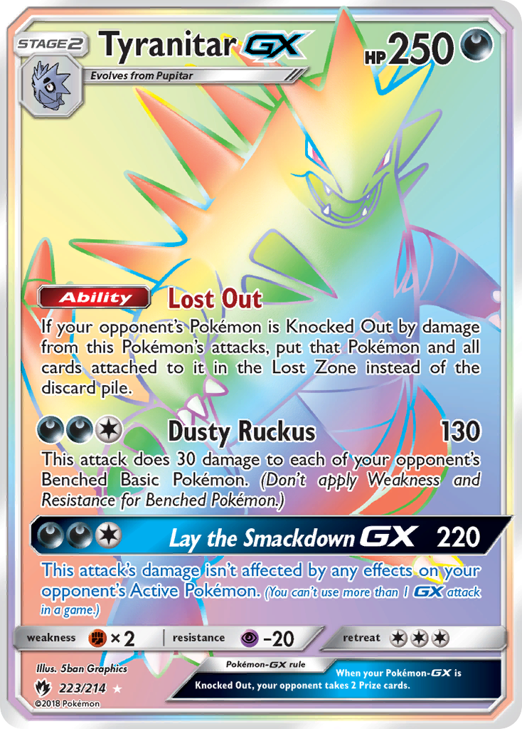 Tyranitar GX (223/214) [Sun & Moon: Lost Thunder] | RetroPlay Games