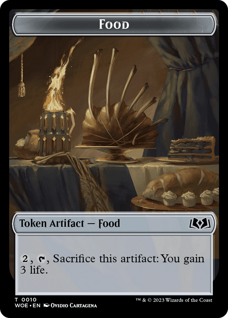 Faerie // Food (0010) Double-Sided Token [Wilds of Eldraine Tokens] | RetroPlay Games
