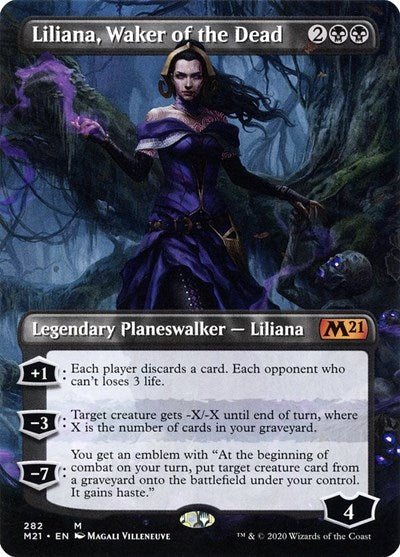 Liliana, Waker of the Dead (Borderless) [Core Set 2021] | RetroPlay Games