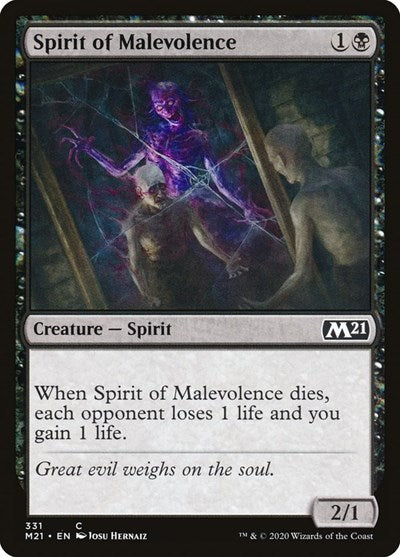 Spirit of Malevolence [Core Set 2021] | RetroPlay Games