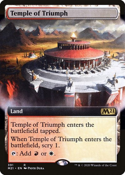 Temple of Triumph (Extended Art) [Core Set 2021] | RetroPlay Games