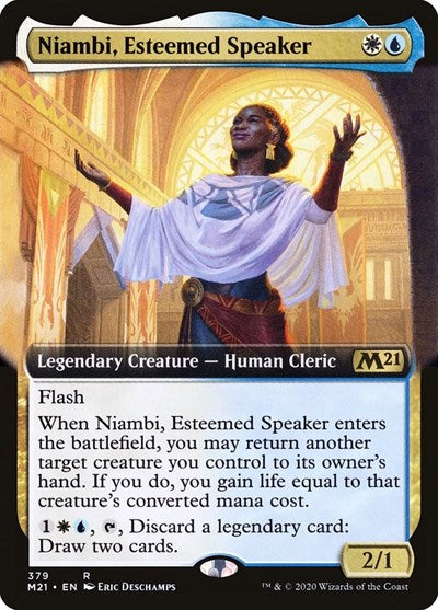 Niambi, Esteemed Speaker (Extended Art) [Core Set 2021] | RetroPlay Games