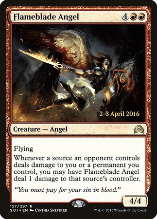 Flameblade Angel [Shadows over Innistrad Promos] | RetroPlay Games