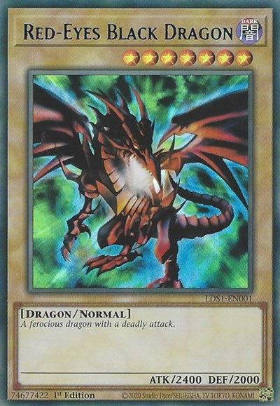Red-Eyes Black Dragon (Blue) [LDS1-EN001] Ultra Rare | RetroPlay Games