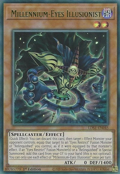 Millennium-Eyes Illusionist (Green) [LDS1-EN045] Ultra Rare | RetroPlay Games