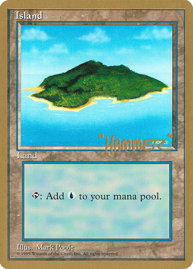 Island (shr367) (Shawn "Hammer" Regnier) [Pro Tour Collector Set] | RetroPlay Games