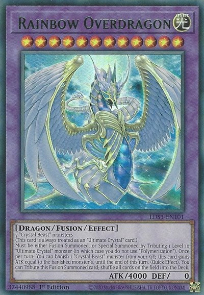 Rainbow Overdragon (Green) [LDS1-EN101] Ultra Rare | RetroPlay Games