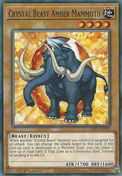 Crystal Beast Amber Mammoth [LDS1-EN094] Common | RetroPlay Games