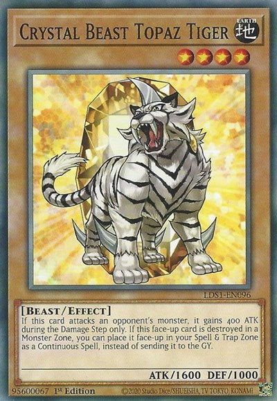 Crystal Beast Topaz Tiger [LDS1-EN096] Common | RetroPlay Games