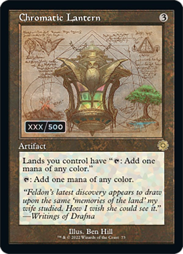 Chromatic Lantern (Retro Schematic) (Serial Numbered) [The Brothers' War Retro Artifacts] | RetroPlay Games