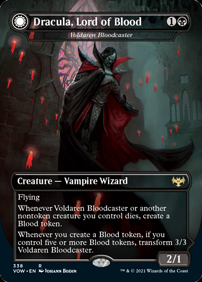 Voldaren Bloodcaster // Bloodbat Summoner - Dracula, Lord of Blood // Dracula, Lord of Bats [Innistrad: Crimson Vow] | RetroPlay Games