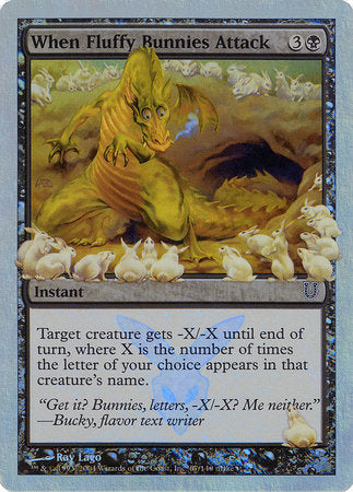 When Fluffy Bunnies Attack (Alternate Foil) [Unhinged] | RetroPlay Games