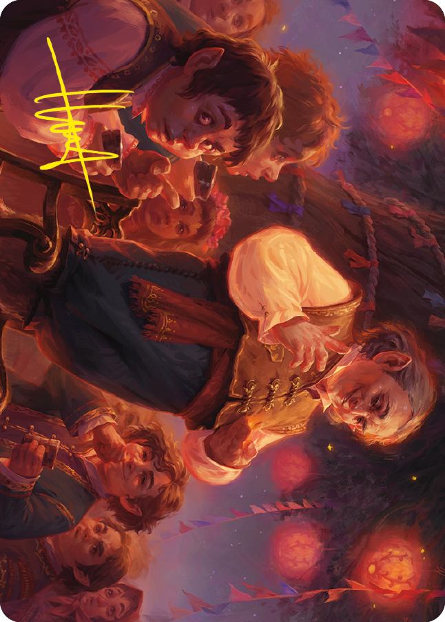 Bilbo, Retired Burglar Art Card (Gold-Stamped Signature) [The Lord of the Rings: Tales of Middle-earth Art Series] | RetroPlay Games