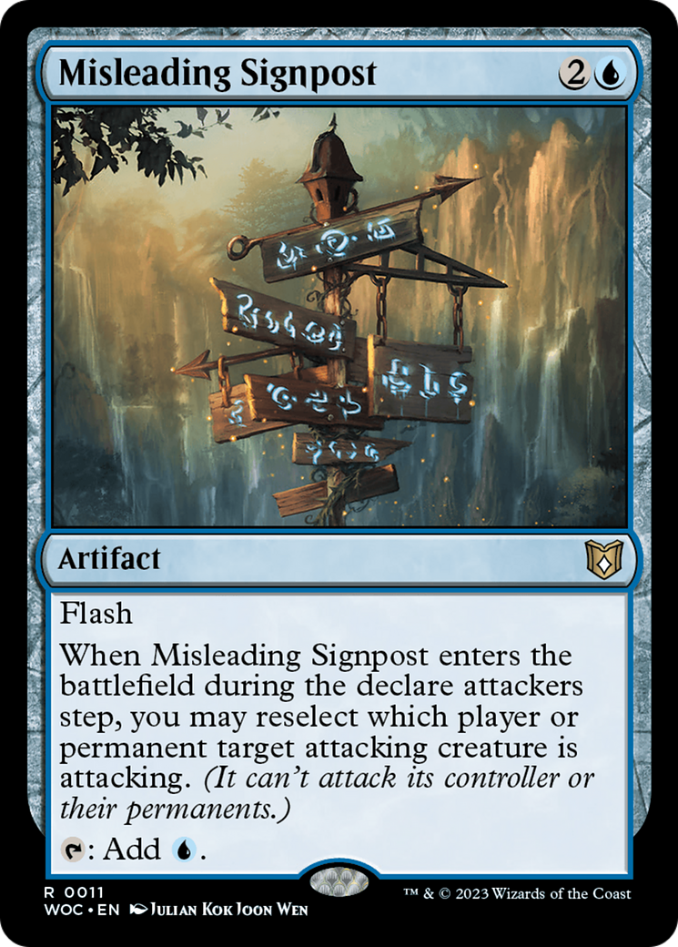 Misleading Signpost [Wilds of Eldraine Commander] | RetroPlay Games