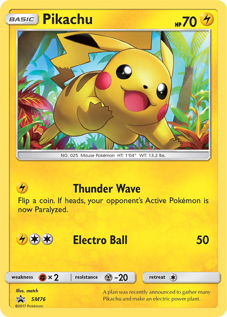 Pikachu (SM76) [Sun & Moon: Black Star Promos] | RetroPlay Games