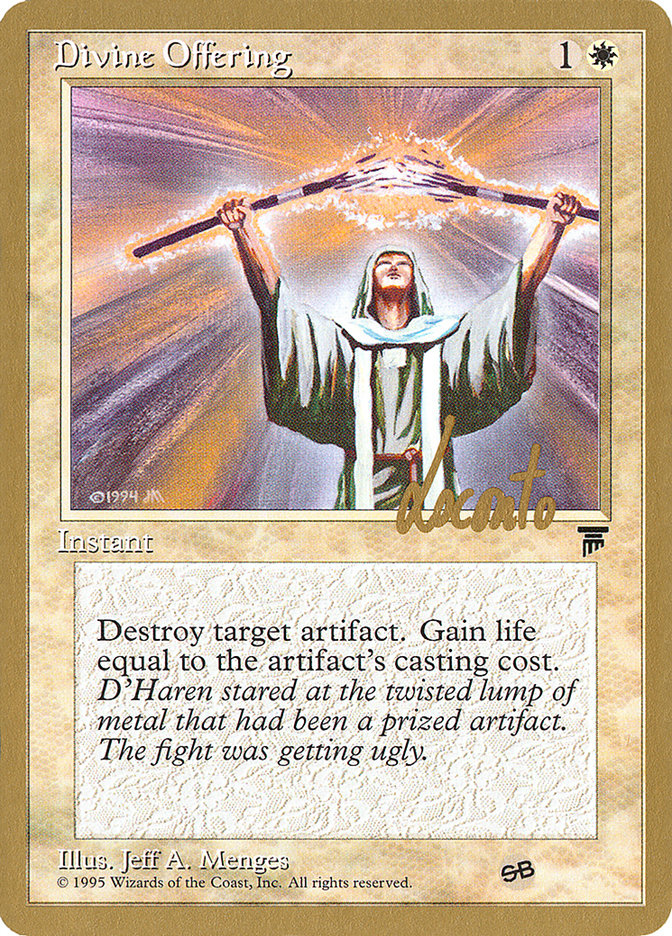 Divine Offering (Michael Loconto) (SB) [Pro Tour Collector Set] | RetroPlay Games