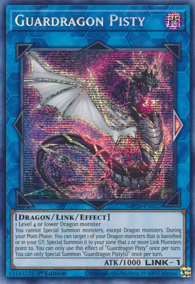 Guardragon Pisty [MP20-EN022] Prismatic Secret Rare | RetroPlay Games