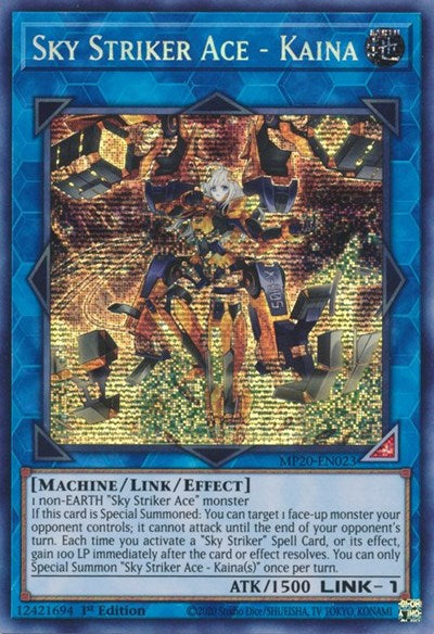 Sky Striker Ace - Kaina [MP20-EN023] Prismatic Secret Rare | RetroPlay Games