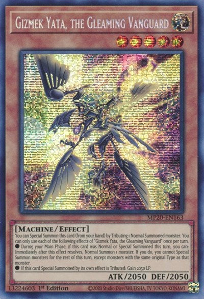 Gizmek Yata, the Gleaming Vanguard [MP20-EN163] Prismatic Secret Rare | RetroPlay Games