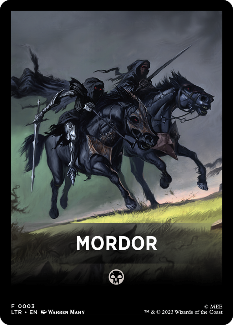 Mordor Theme Card [The Lord of the Rings: Tales of Middle-Earth Tokens] | RetroPlay Games