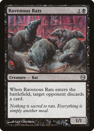 Ravenous Rats [Duels of the Planeswalkers] | RetroPlay Games