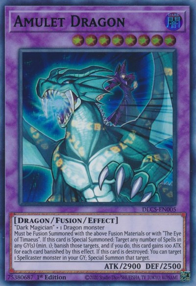 Amulet Dragon (Green) [DLCS-EN005] Ultra Rare | RetroPlay Games