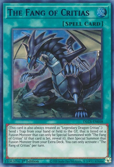 The Fang of Critias (Blue) [DLCS-EN058] Ultra Rare | RetroPlay Games