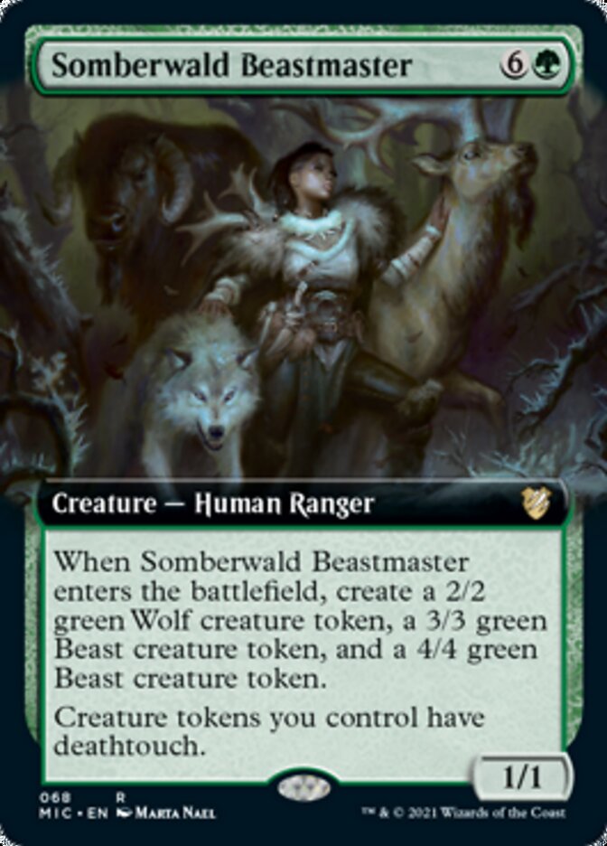 Somberwald Beastmaster (Extended) [Innistrad: Midnight Hunt Commander] | RetroPlay Games