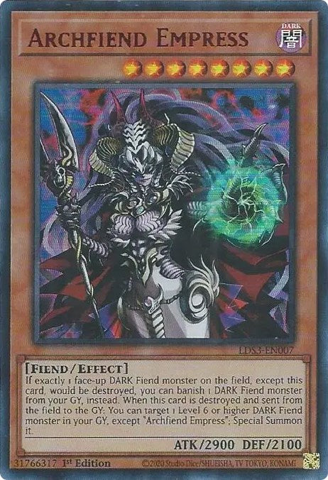 Archfiend Empress (Red) [LDS3-EN007] Ultra Rare | RetroPlay Games