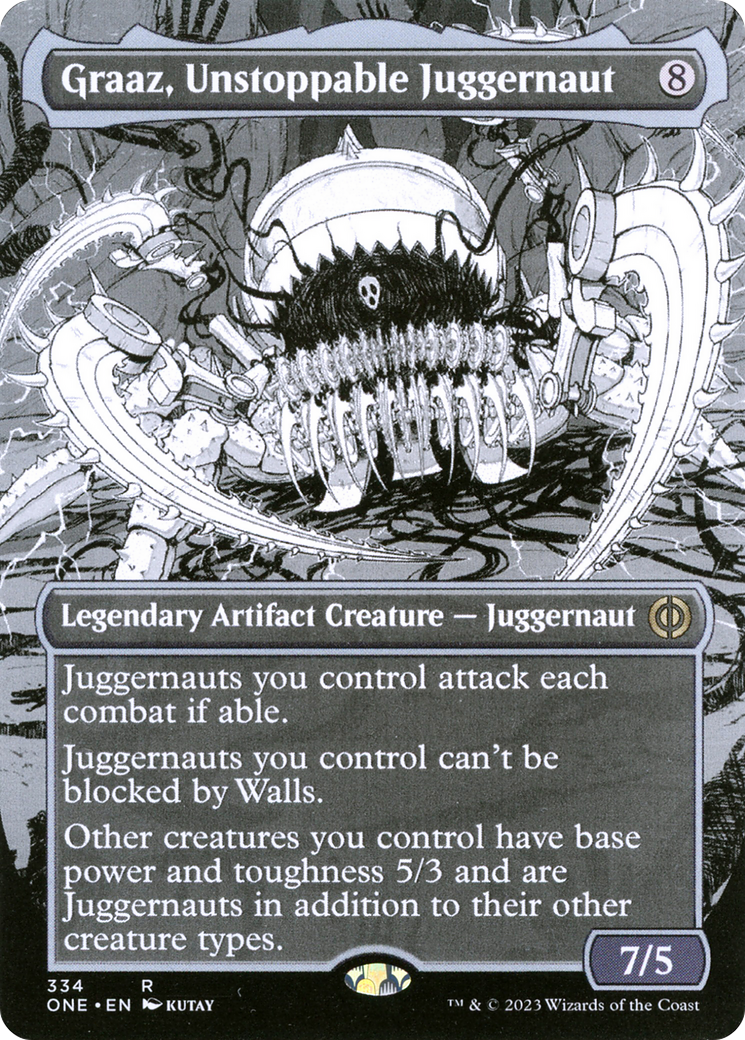 Graaz, Unstoppable Juggernaut (Borderless Manga) [Phyrexia: All Will Be One] | RetroPlay Games