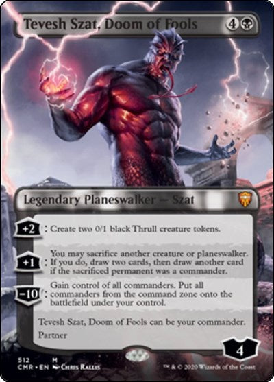 Tevesh Szat, Doom of Fools (Extended Art) [Commander Legends] | RetroPlay Games
