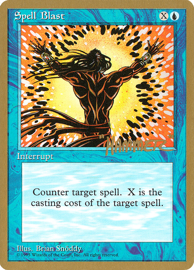 Spell Blast (Shawn "Hammer" Regnier) [Pro Tour Collector Set] | RetroPlay Games