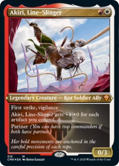 Akiri, Line-Slinger (Foil Etched) [Commander Legends] | RetroPlay Games