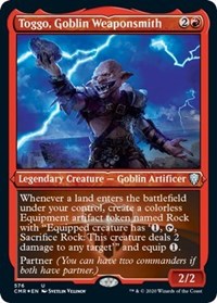 Toggo, Goblin Weaponsmith (Foil Etched) [Commander Legends] | RetroPlay Games