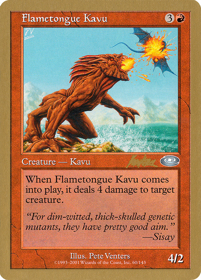 Flametongue Kavu (Brian Kibler) [World Championship Decks 2002] | RetroPlay Games