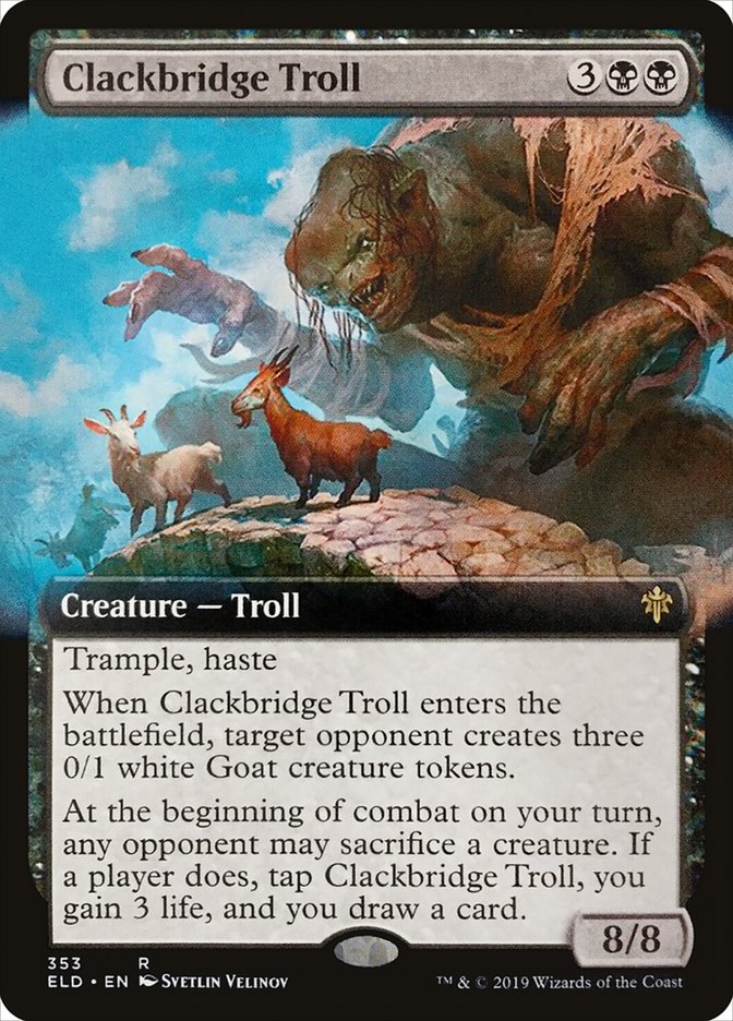 Clackbridge Troll (Extended Art) [Throne of Eldraine] | RetroPlay Games