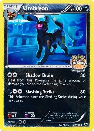 Umbreon (60/108) (Regional Championship Promo) [Black & White: Dark Explorers] | RetroPlay Games