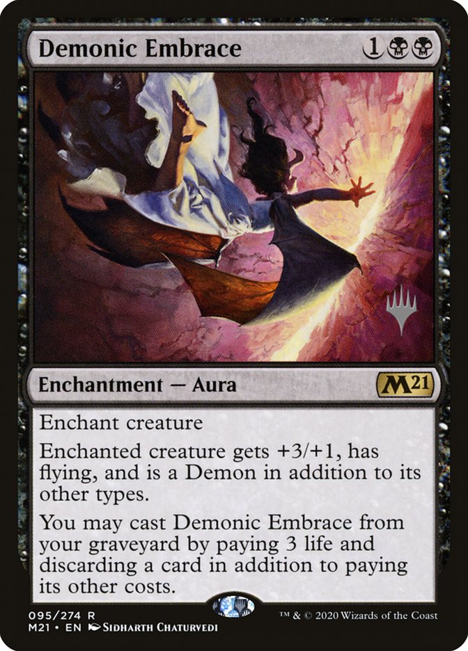 Demonic Embrace (Promo Pack) [Core Set 2021 Promos] | RetroPlay Games