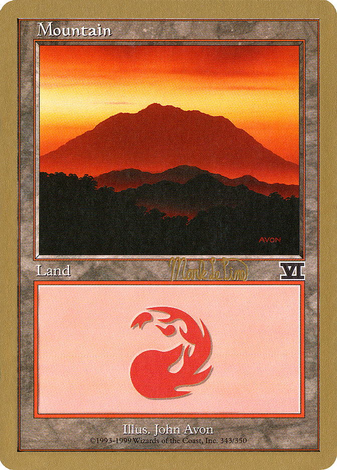 Mountain (mlp346a) (Mark Le Pine) [World Championship Decks 1999] | RetroPlay Games