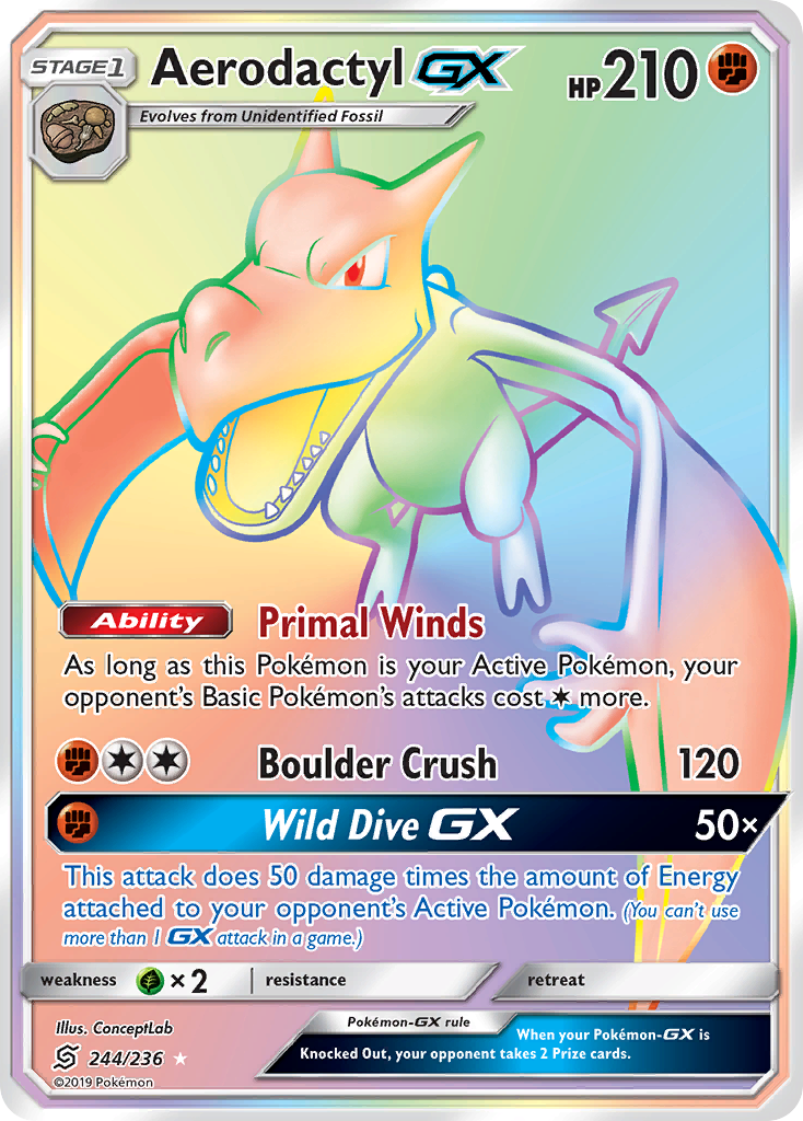 Aerodactyl GX (244/236) [Sun & Moon: Unified Minds] | RetroPlay Games