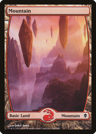 Mountain (242) - Full Art [Zendikar] | RetroPlay Games