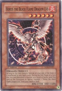 Horus the Black Flame Dragon LV6 [SOD-EN007] Super Rare | RetroPlay Games