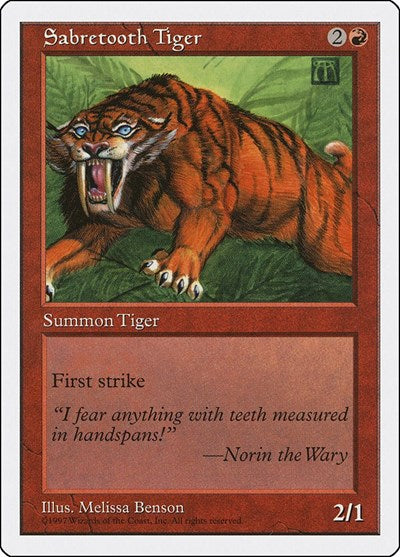 Sabretooth Tiger [Fifth Edition] | RetroPlay Games