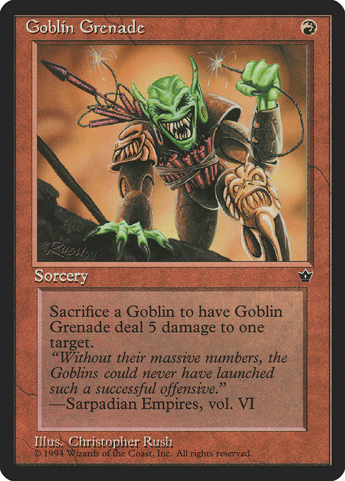Goblin Grenade (Christopher Rush) [Fallen Empires] | RetroPlay Games