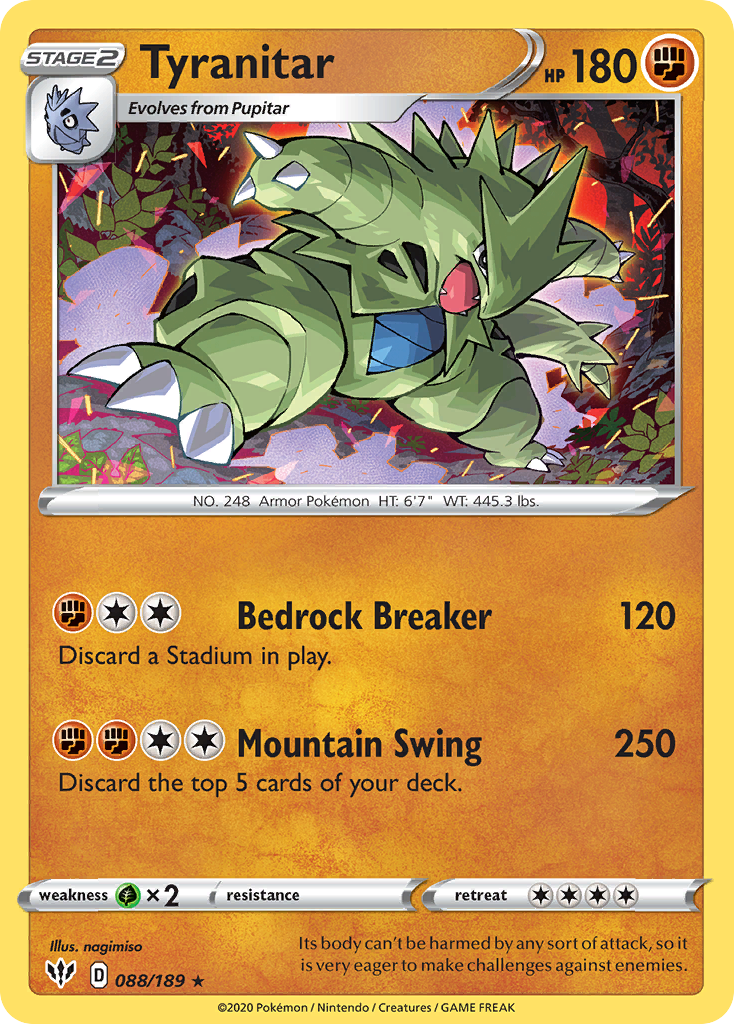 Tyranitar (088/189) [Sword & Shield: Darkness Ablaze] | RetroPlay Games