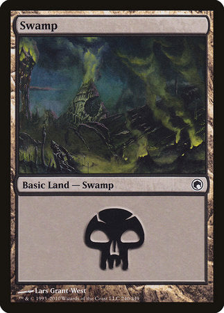 Swamp (240) [Scars of Mirrodin] | RetroPlay Games