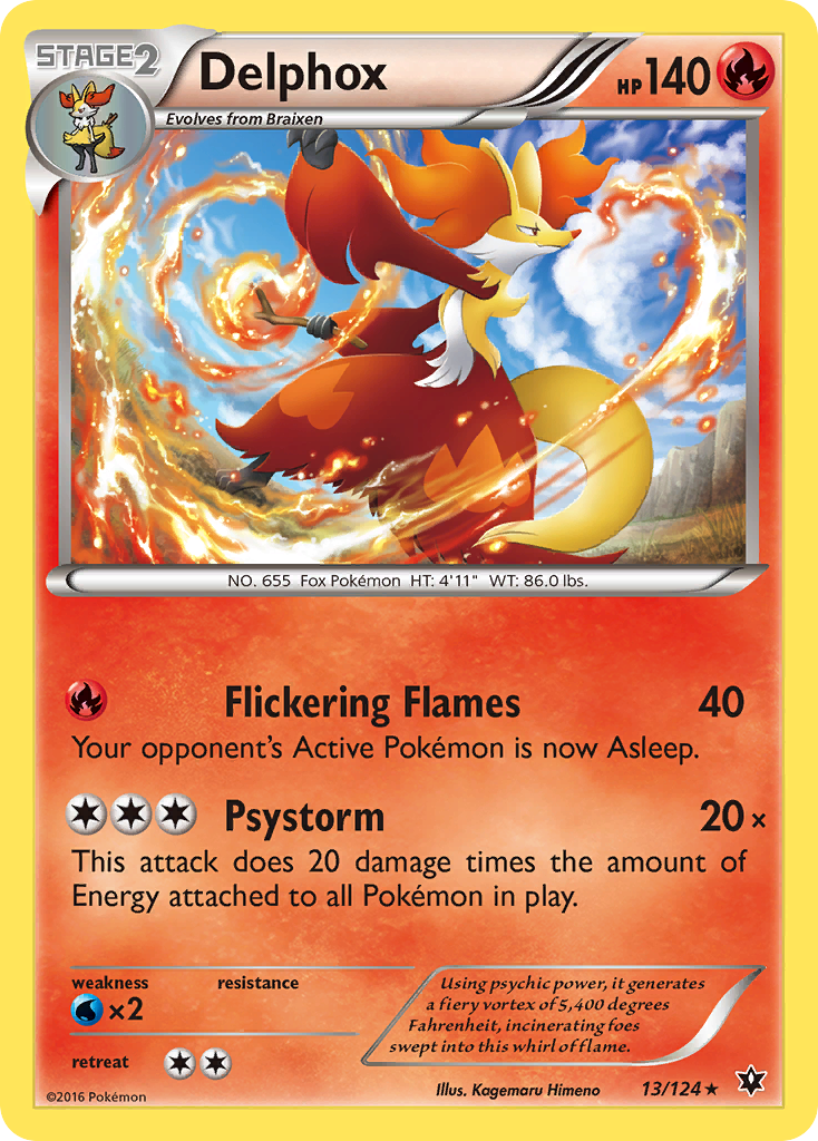 Delphox (13/124) [XY: Fates Collide] | RetroPlay Games