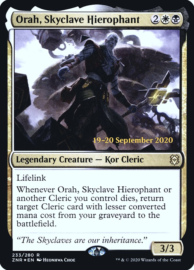 Orah, Skyclave Hierophant  [Zendikar Rising Prerelease Promos] | RetroPlay Games